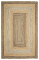 8' X 10' Tan Hand Braided Area Rug