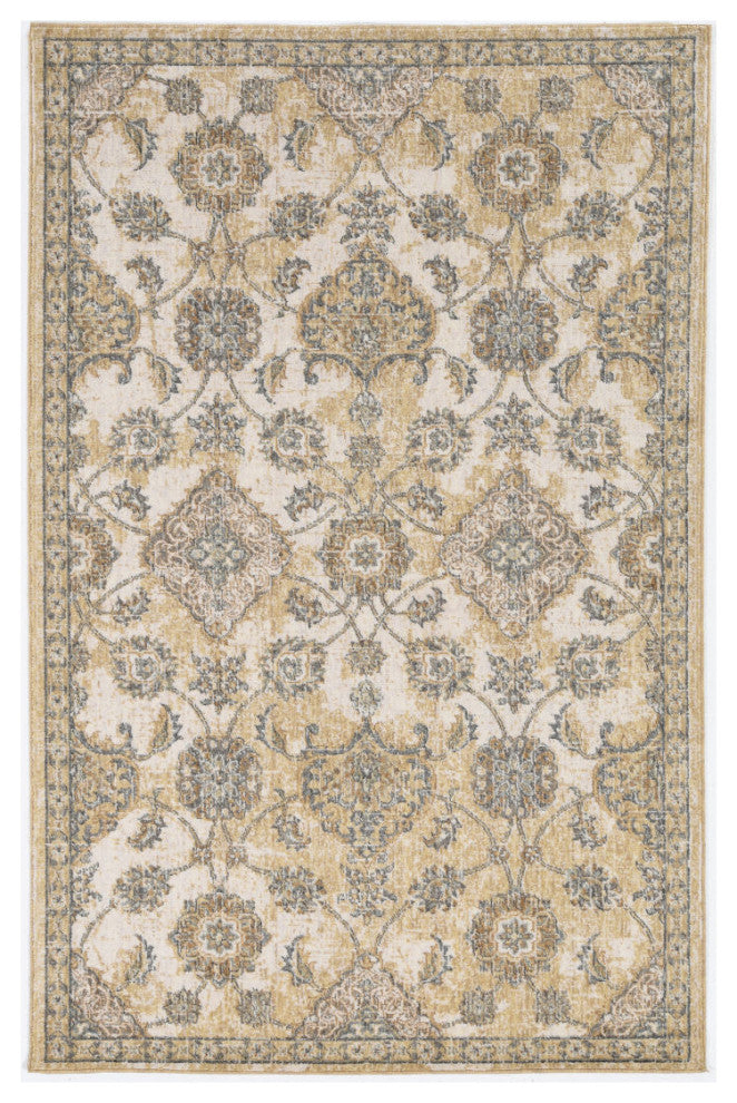 KAS Ria 6820 Ivory Sand Sofia Area Rug, 5'3"x7'7"