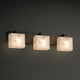 Alabaster Rocks! Modular 3-Light Bath Bar, Rectangle, Bronze, LED