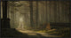 "A Forest Walk" Framed Canvas Giclee by Jan Paul Kraaij, 37x19"