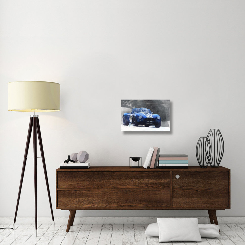 "1964 AC Cobra Shelby Racing Watercolor" Fine Art Print