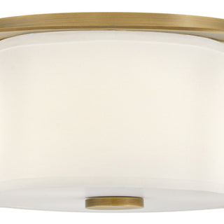 Hinkley Delaney Medium Flush Mount, Heritage Brass