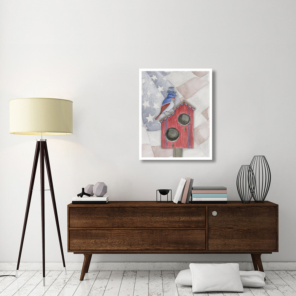 "Americana Birdhouse II" Digital Paper Print by Elyse DeNeige, 30"x37"