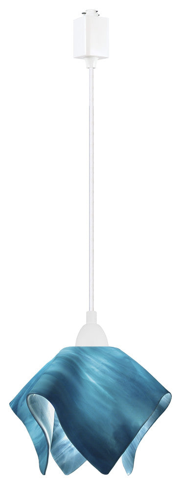 Jezebel Radiance Flame Small Track Light, Sky Blue