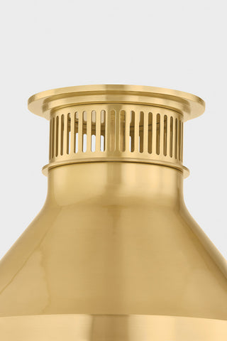 Hudson Valley Lighting Highclere Flush Mount By Mark D. Sikes, Aged Brass