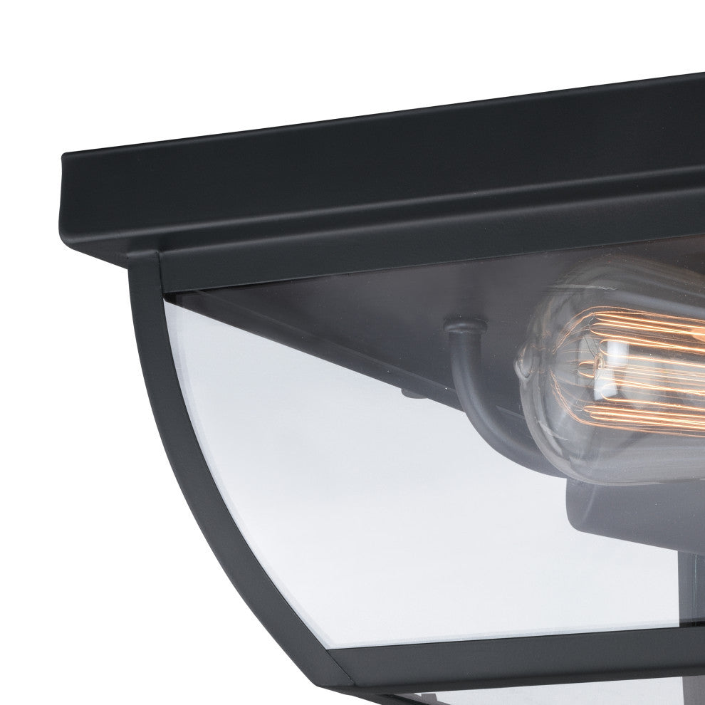 Granville 12.5" Outdoor Flush Mount Ceiling Light Oil Burnished Bronze