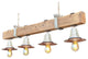 Utility Pole Crossarm Beam Chandelier Insulator Edison Bulb