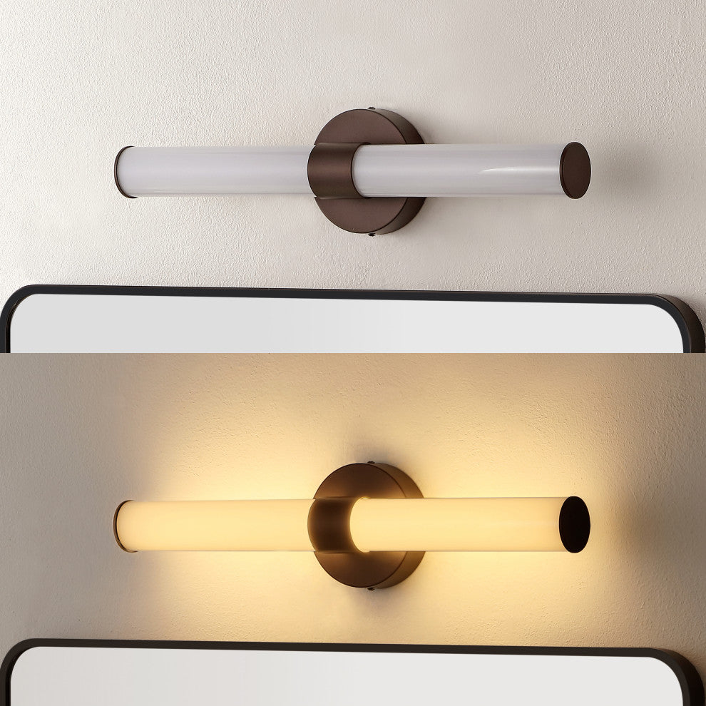 Brooks 20.13" 1-Light Iron Integrated LED Vanity Light, Oil Rubbed Bronze