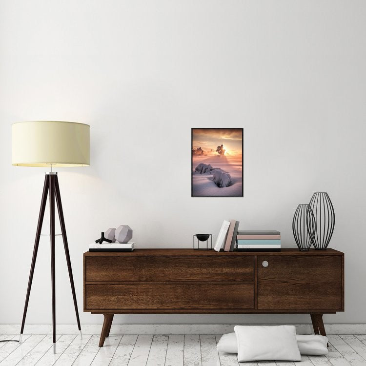 "After The Storm" Framed Canvas Giclee by Andreas Wonisch, 17x23"