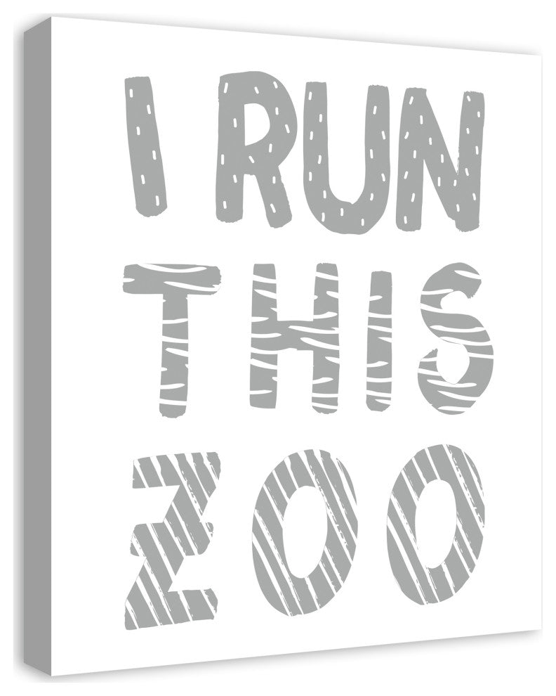 I Run This Zoo 20x24 Canvas Wall Art