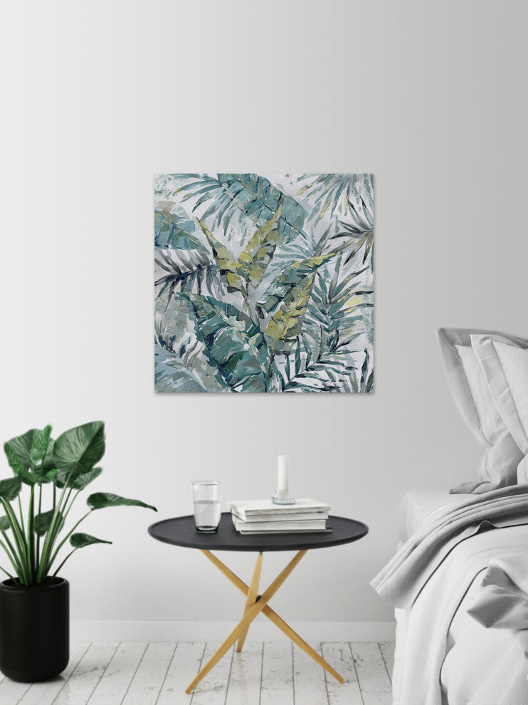 "Blissful" Painting Print on Wrapped Canvas, 18"x18"
