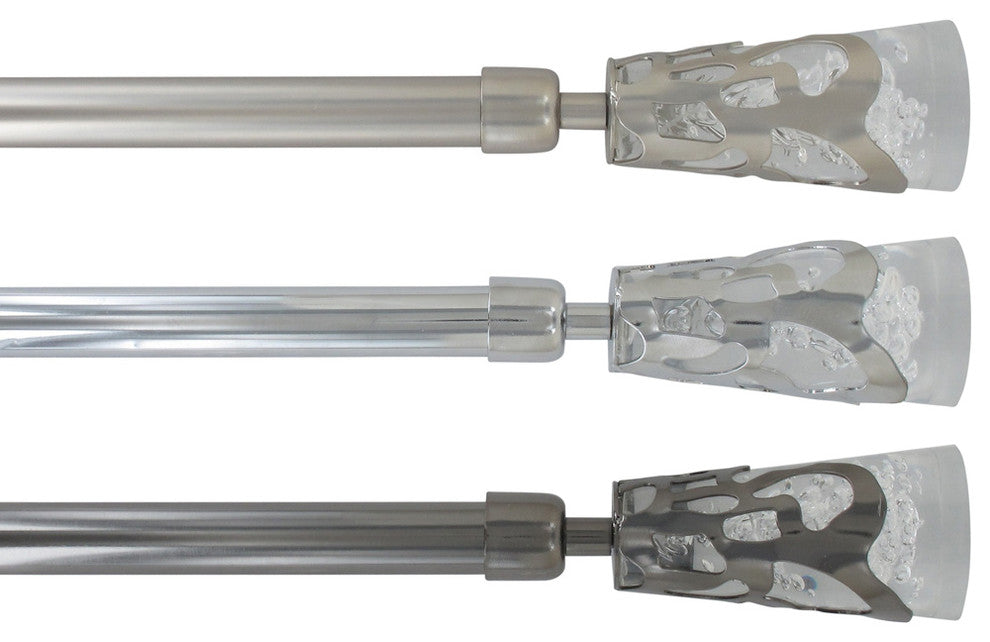 Extendable Curtain Rod Set 53 to 82 L -Diam