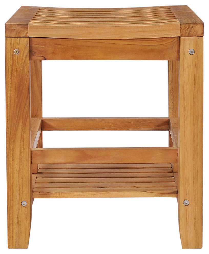 Teak Wood Bahama Shower Stool, 23"