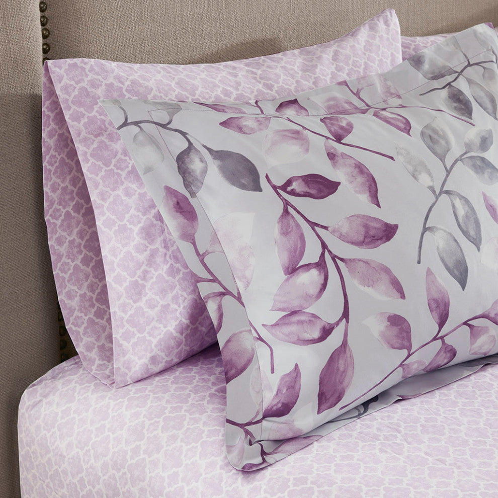 Madison Park Essentials Lafael 9 Piece Comforter Set With Cotton Bed Sheets