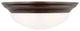 Nash 2-Light Ceiling Flush Mount Bronze