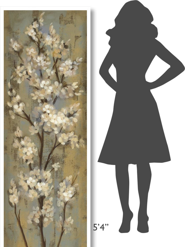 "Almond Branch II" Digital Paper Print by Silvia Vassileva, 26"x74"