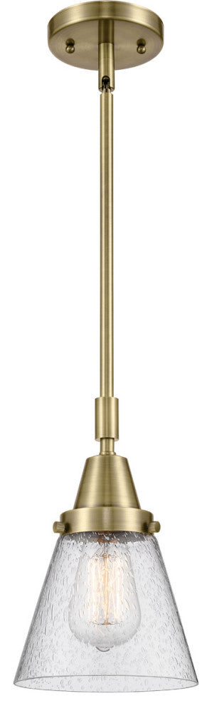 Innovations Lighting 447-1S-AB-G64 Small Cone 1 Light 6" Mini Pendant