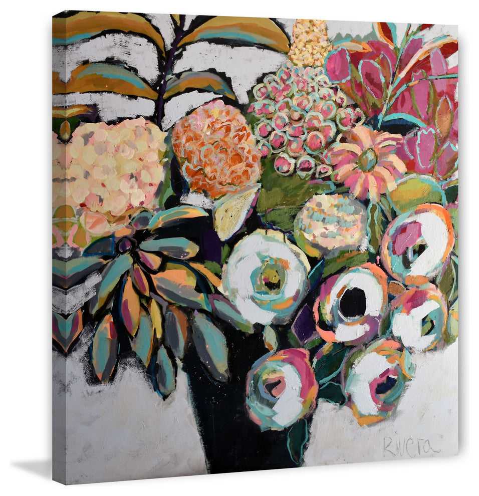 Marmont Hill, "Spring Bouquet" by Michelle Rivera Print on Wrapped Canvas, 48x48