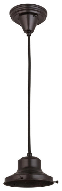 Meyda lighting 161841 6.5"W Craftsman Brown on Brass 1-Light Pendant Hardware