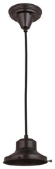 Meyda lighting 161841 6.5"W Craftsman Brown on Brass 1-Light Pendant Hardware