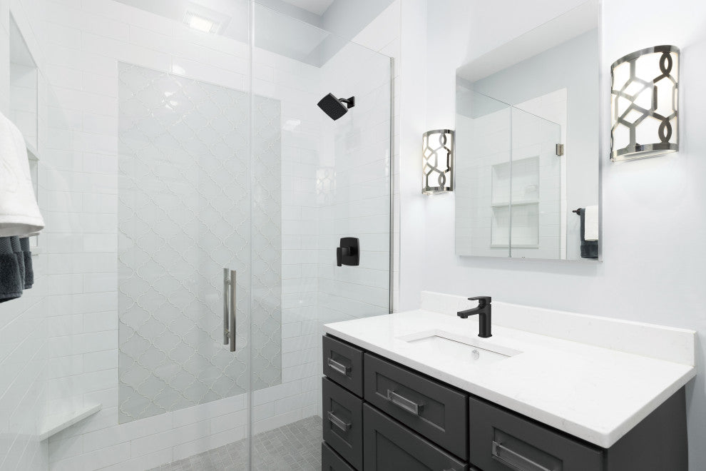 Tribune 1H Bath Faucet 1-Hole Mount, 50/50 Pop-Up Drain 1.2gpm, Satin Black