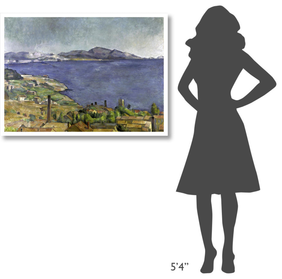 "The Gulf of Marseilles" Digital Paper Print by Paul Cezanne, 42"x31"
