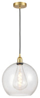 Innovations 616-1P-SG-G124-12 1-Light Mini Pendant, Satin Gold