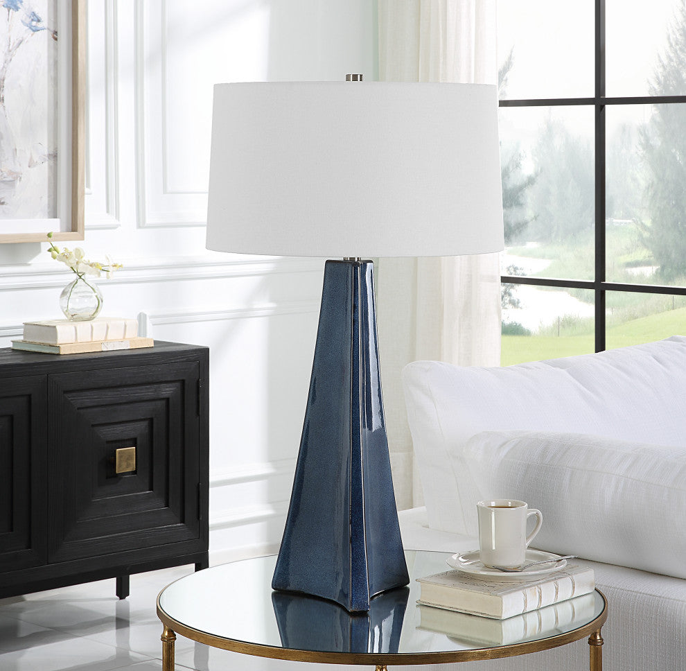 Uttermost 30229 Teramo Scalloped Ceramic Table Lamp
