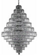 Elegant Maxim Foyer Hall Light, Chrome Finish With Royal Cut Crystal