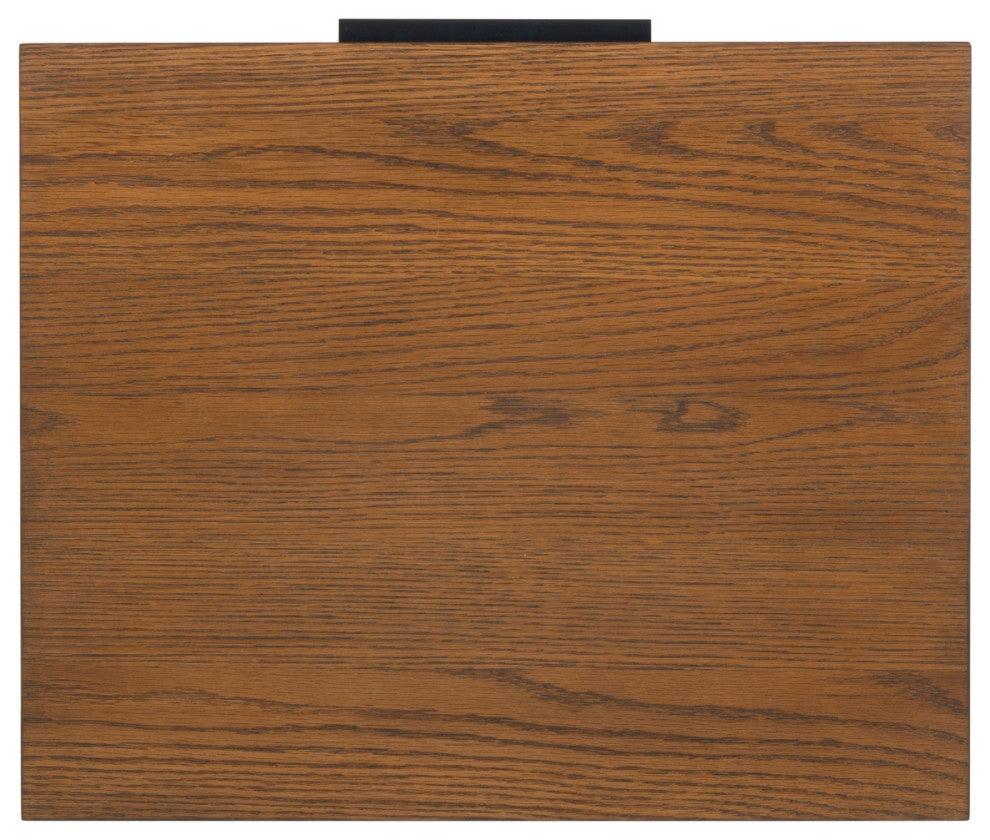 Safavieh Couture Titus 2 Drawer Nightstand, Medium Oak