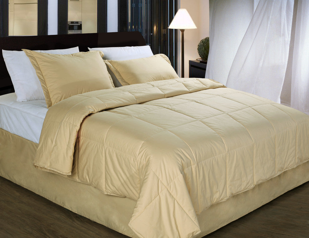 Cottonpure Sustainable Cotton Medium Warmth Breathable Hypoallergenic Comforter