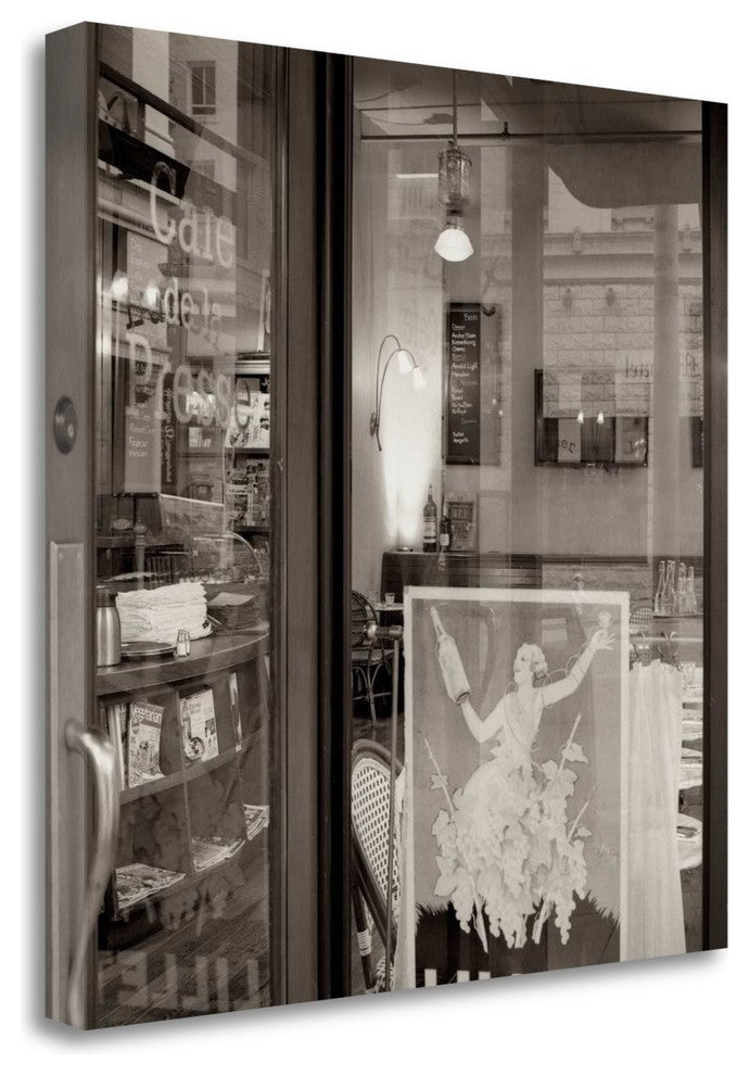 "La Colombre Cafe - 2" By Alan Blaustein, Giclee Print on Gallery Wrap Canvas