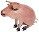 Recycled Metal Sitting Pig, Pink