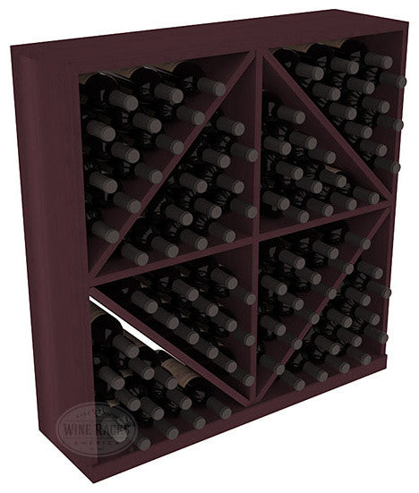 Solid Diamond Storage Bin, Redwood, Burgundy