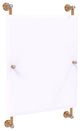 Carolina Crystal Frameless Rail Mounted Mirror, Brushed Bronze