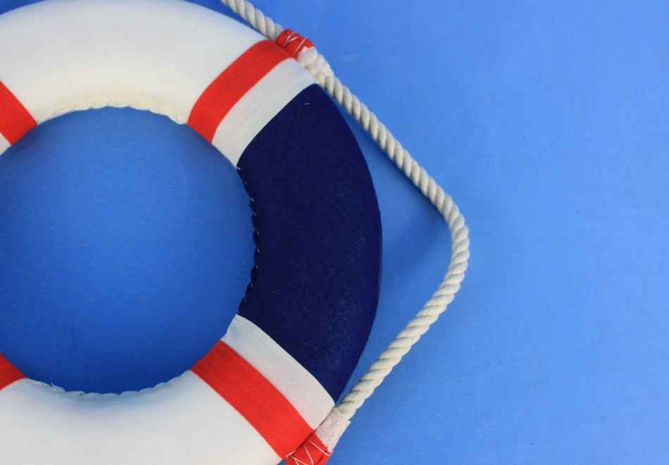 Usa Decorative Lifering Ation Beach Decor, 10''