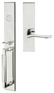 Waterfall Lever, Mortise Dummy Handleset, Right Hand, Polished Stainless Steel