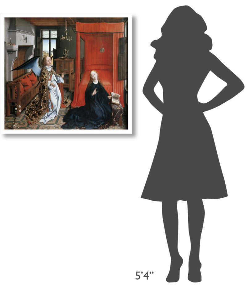 "Annunciation 2" Digital Paper Print by Rogier van der Weyden, 32"x29"