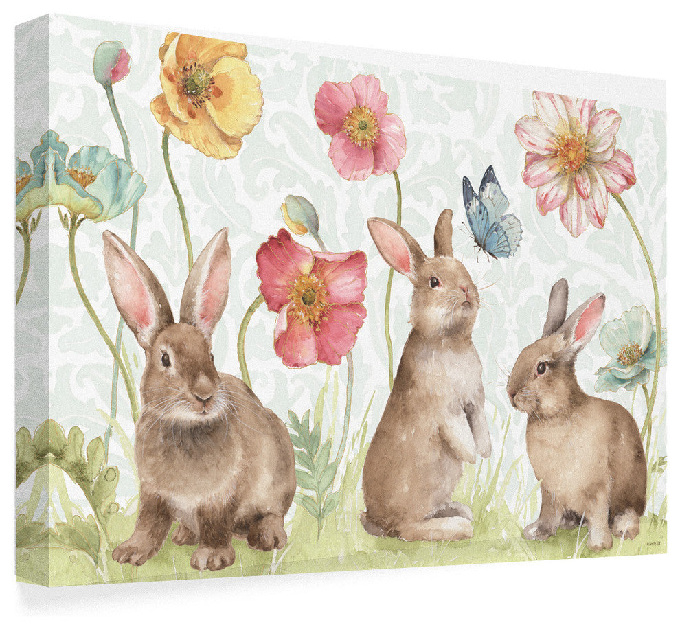 Lisa Audit 'Spring Softies Bunnies I' Canvas Art