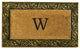 Prestige Gold Monogram Doormat 18"x30", Letter W