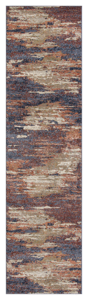 Jordan Delia Runner, Red, 2'7" x 10", Abstract