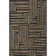 Grassland Handwoven Jute Area Rug, Black 4'x6'