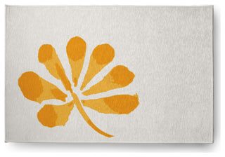 Petals Spring Chenille Rug, Yellow, 4'x6'
