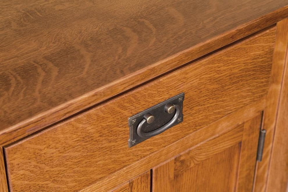 Mission Quarter Sawn Oak  2-Door 1-Drawer Nightstand