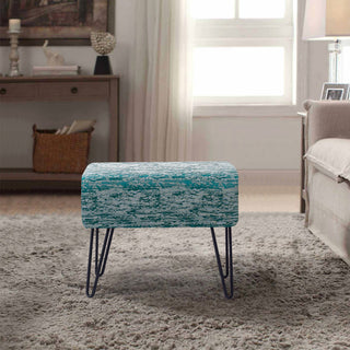 Jacquard Ottoman Ottoman, Alhambra, 19''x13''x17''