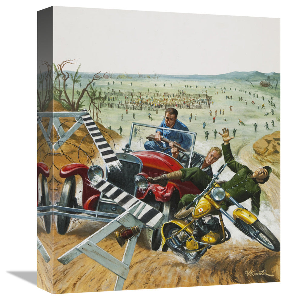 "One US Seaman, 32, 000 Japanese" Canvas by Mort Kunstler, 13x16"