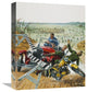 "One US Seaman, 32, 000 Japanese" Canvas by Mort Kunstler, 13x16"