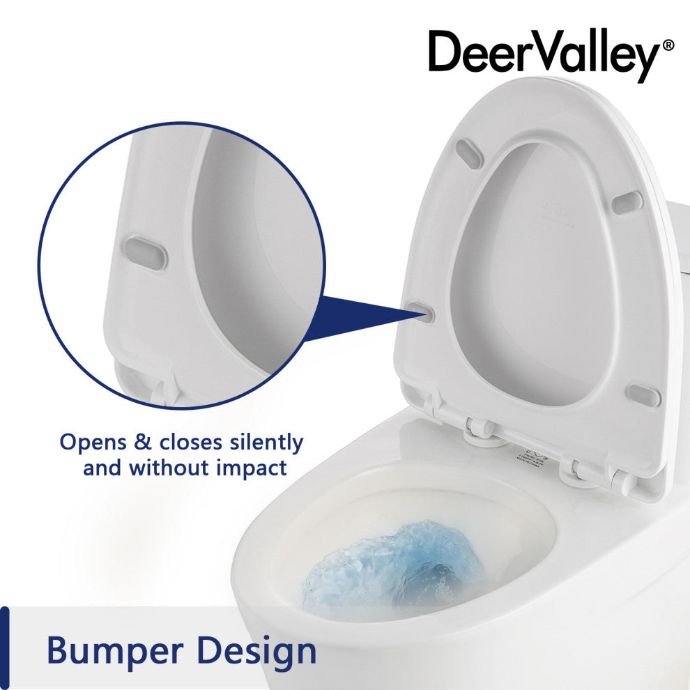 One Piece Toilet Elongated,Small Toilet Compact Modern Single Flush 1.28 GPF