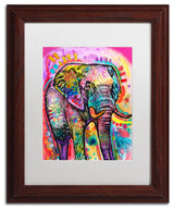 Dean Russo 'Elephant' Art, Wood Frame, White Mat, 11x14