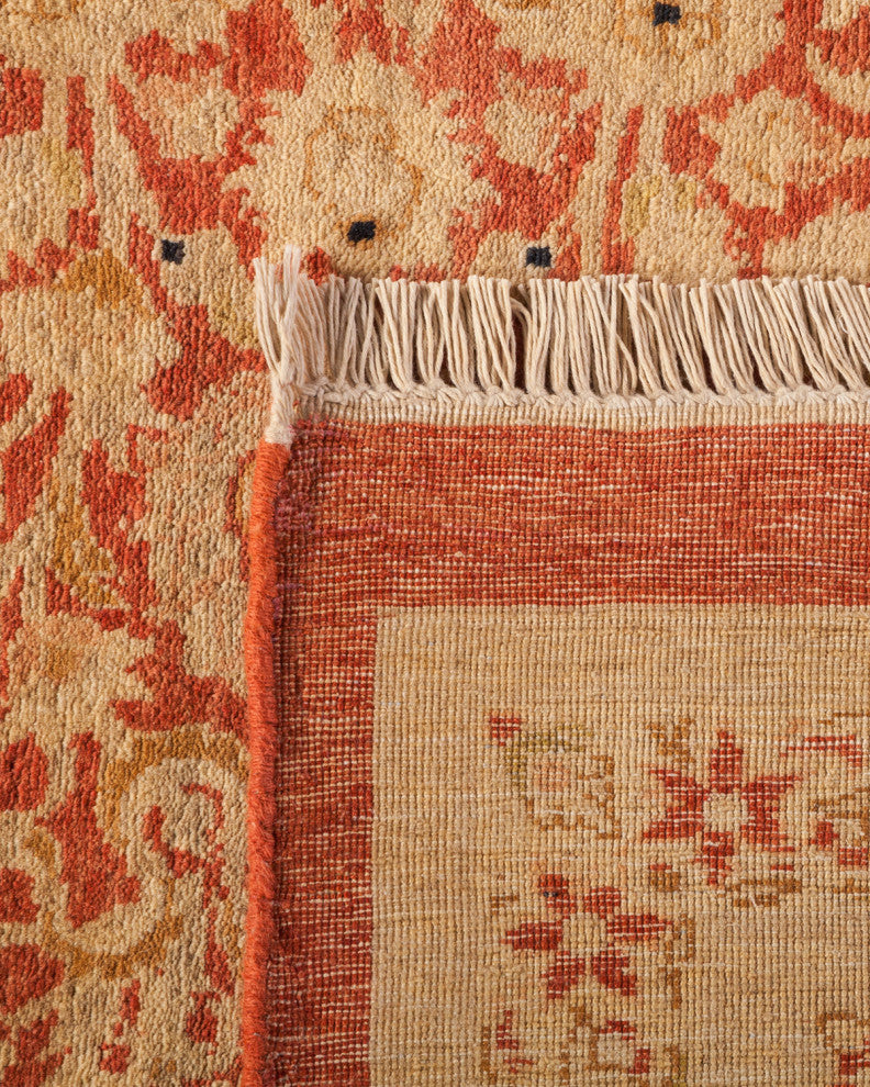 Mogul, One-of-a-Kind Hand-Knotted Area Rug Orange, 9'2"x12'6"